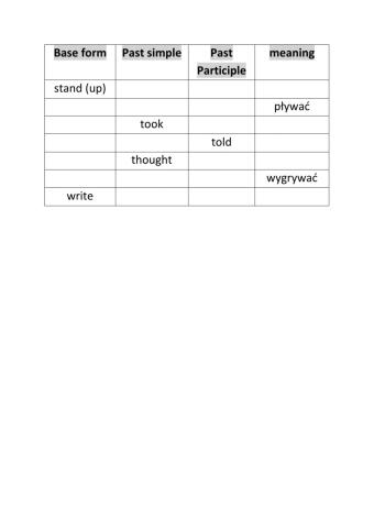 Irregular verbs-part 4
