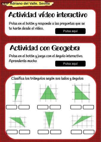 Clasificación de triángulos 3