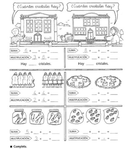 Inicio para la multiplicación