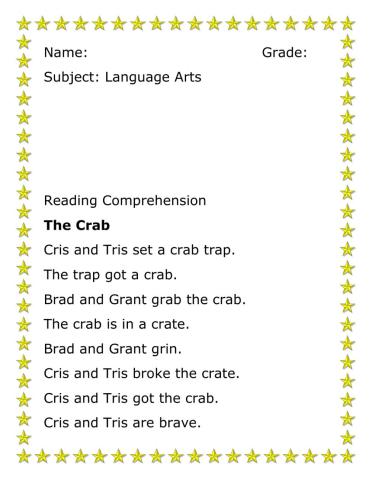 Phonics and Reading Comprehension