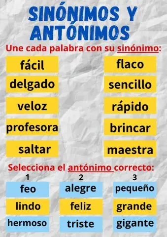 Sinónimos y Antónimos