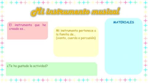 Instrumento reciclado