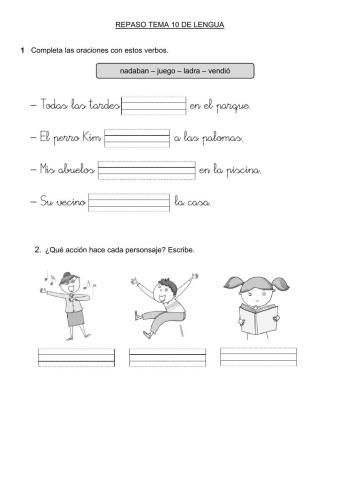 Repaso lengua tema 10