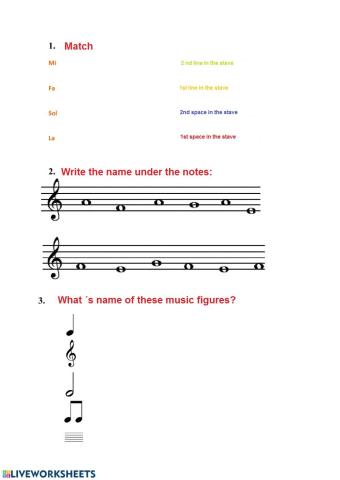 Music exercises