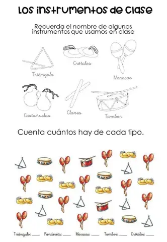 Los instrumentos de clase