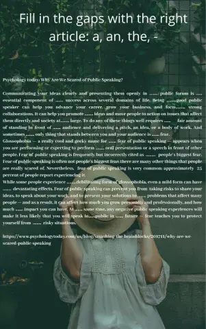 Definite and indefinite articles, zero articles