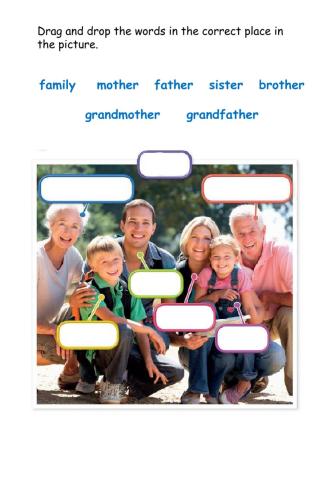 Grade 1 FAMILY WORDS