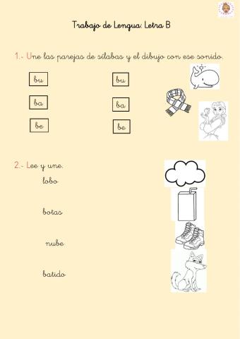 La letra b