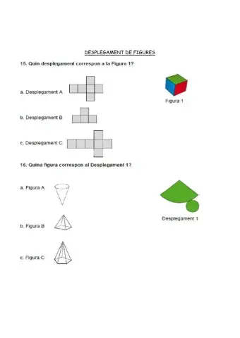 Desplegament de figures planes