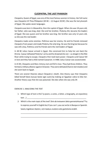 Cleopatra-s biography