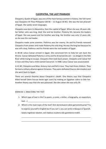 Cleopatra-s biography