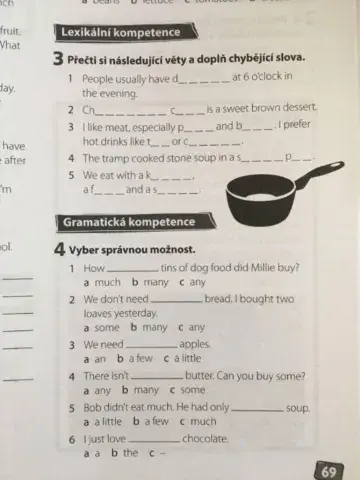 Food, countable and uncountable nouns