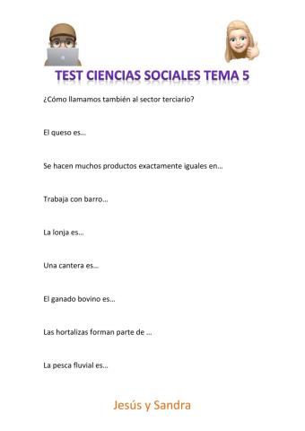 Test sectores tema 5
