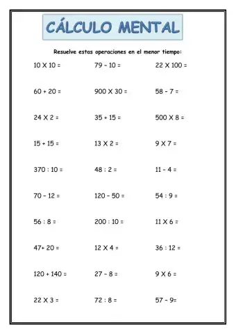 Cálculo mental