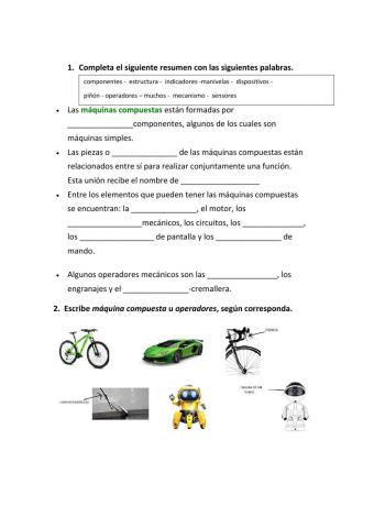 Las máquinas compuestas