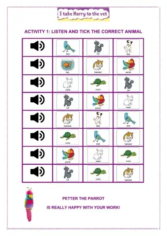 I take harry to the vet