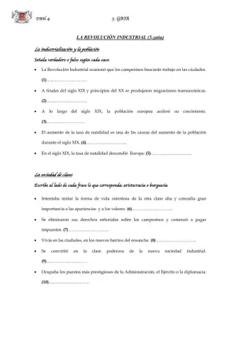 (4 ESO) La Revolución Industrial (5)