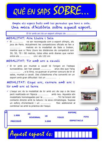 Que saps sobre... Tir amb Arc 02