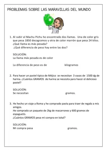 Problemas maravillas del mundo