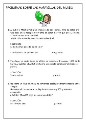 Problemas maravillas del mundo