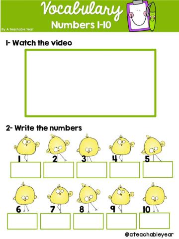 Numbers 1-10