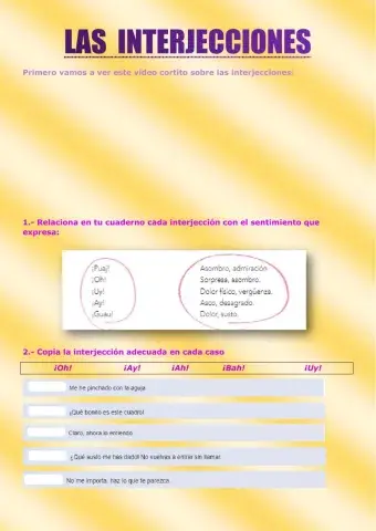 Las Interjecciones