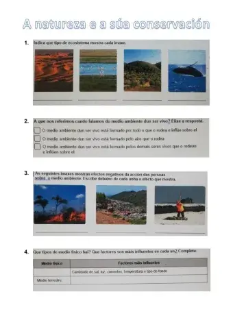 A natureza e a súa conservación