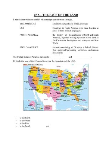 USA general information and administrative structure