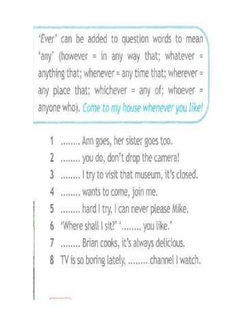 Question words + ever