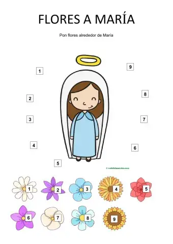 Flores a maría