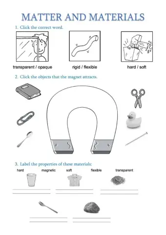 Matter and materials