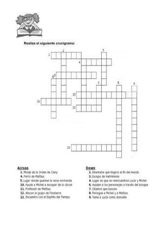 Crucigrama FINIS MUNDI FINAL