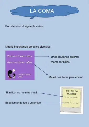 Ortografia, la coma.