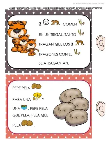 TRABALENGUAS (con pictogramas)