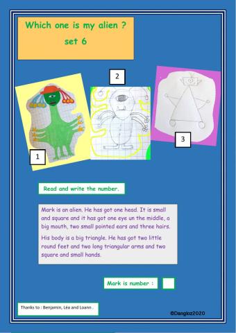 Which one is my alien ? Set 6