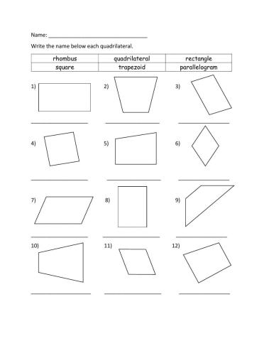 Identifying Quadrilateral