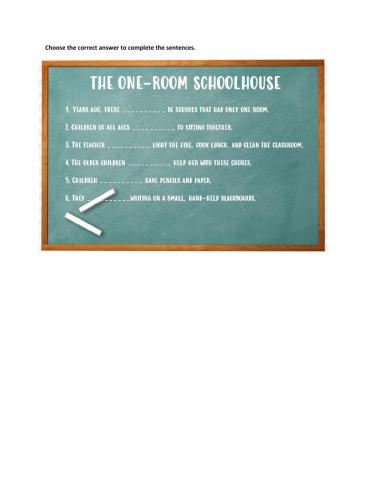 The One-Room Schoolhouse
