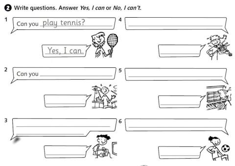 Young Explorers Unit 2