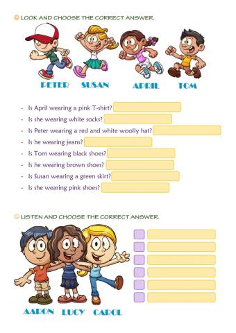 Wearing yes-no questions