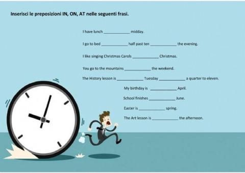 Preposizioni di tempo