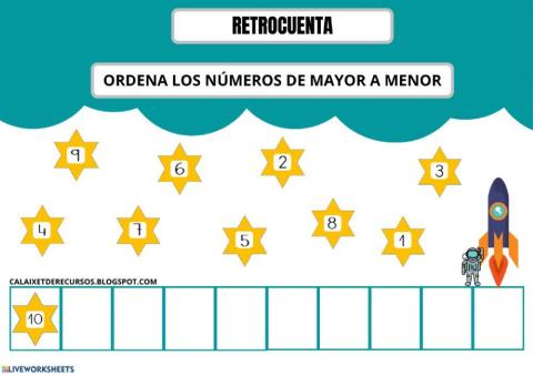 Retrocuenta del 0 al 10