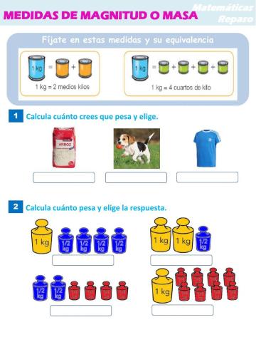 Medidas de magnitud y capacidad