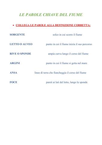 i paesaggi d'acqua: il fiume