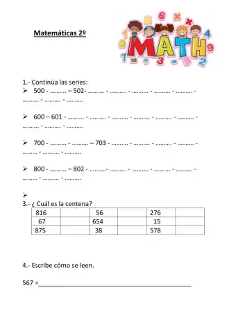 Matemáticas 2º