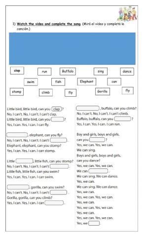 Can-can-t-EXTRA 3rd form