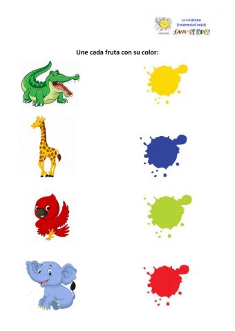 Asociar animales con su color
