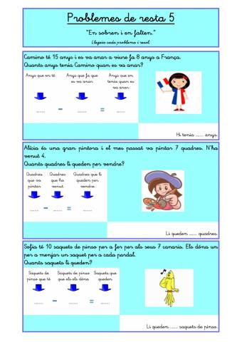 Problemes de restar 5