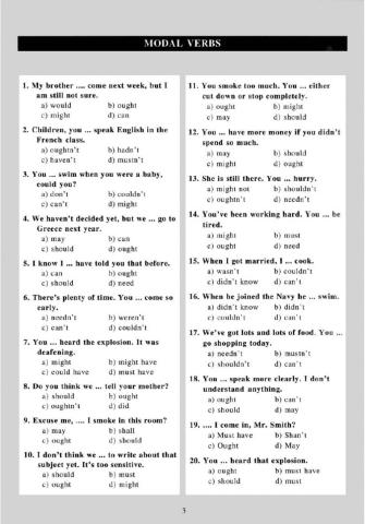 Modal Verbs 1