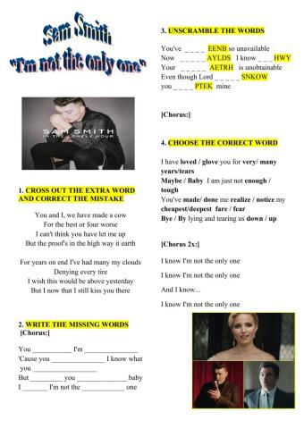 Sam Smith i'm not the only one