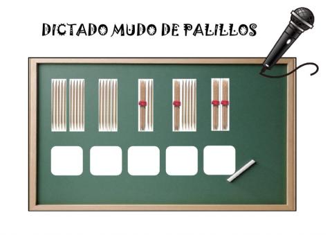 Dictado mudo palillos 3